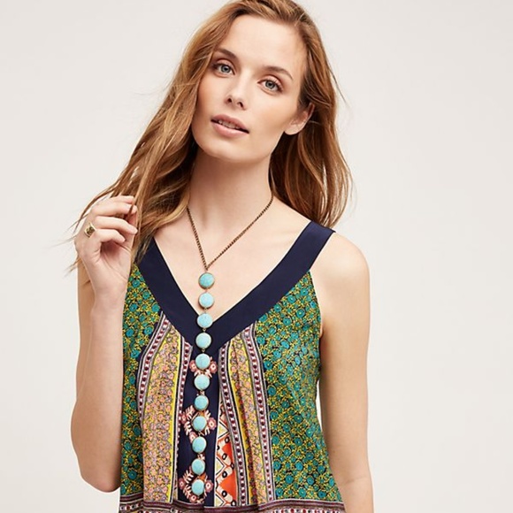 Anthropologie Sapelo SILK Tank top - Picture 3 of 5